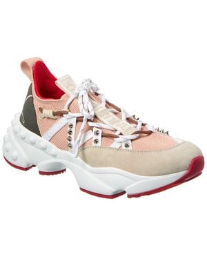 Christian Louboutin Trailnrun Suede & Mesh Sneaker - Pink