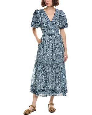 Gretchen Scott La Marais Sultan Midi Dress - Blue