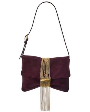 Jimmy Choo Zandra Suede Shoulder Bag - Purple
