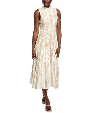 Lela Rose Midi Dress - Natural