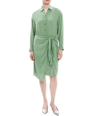 Theory Sarong Shirtdress - Green