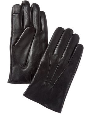 Brooks Brothers Classic Cashmere-lined Leather Gloves - Black