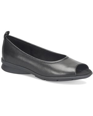 Comfortiva Pratima Leather Flat - Black