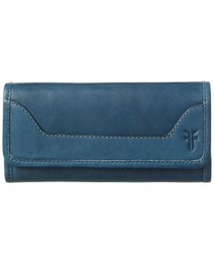 Frye Melissa Leather Wallet - Blue