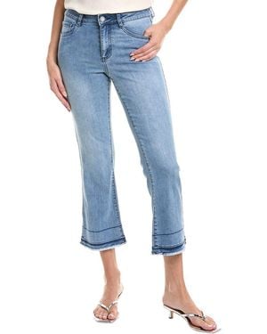 Joseph Ribkoff Flare Crop Jean - Blue