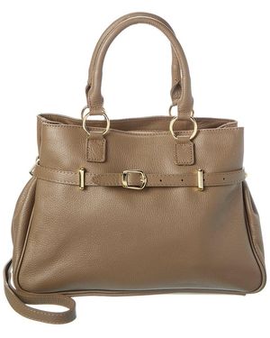 Persaman New York Leather Shoulder Bag - Natural