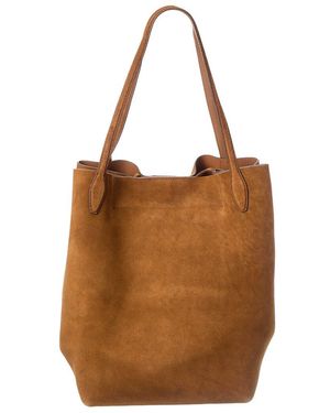Madewell Oversized Soft Grain Suede Shopper - Brown