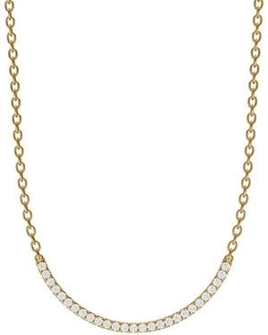 Lab Grown Diamonds 14K 0.33 Ct. Tw. Lab-Grown Diamond Necklace - Metallic