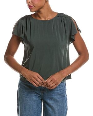 Velvet By Graham & Spencer Marcel Challis Top - Grey