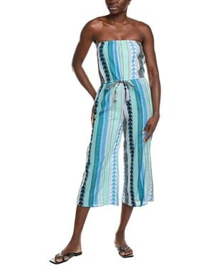 Elan Culotte Romper - Blue