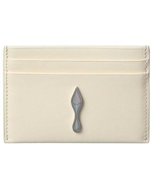 Christian Louboutin Bettina Leather Card Holder - Natural