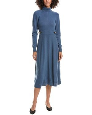 10 Crosby Derek Lam Becky Horsebit Wool Sweaterdress - Blue