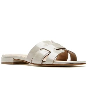 La Canadienne Flore Leather Sandal - White