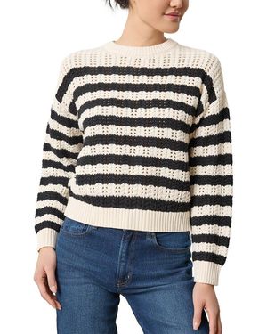 Lilla P Stripe Stitch Jumper - Black