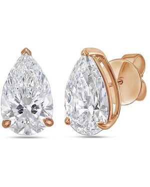 Diana M. Jewels Diana M. 14K Rose 3.00 Ct. Tw. Lab-Grown Diamond Earrings - White