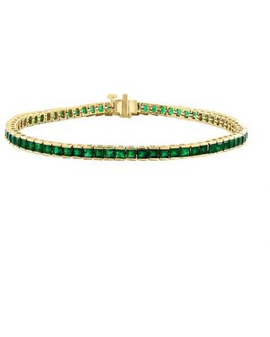 Effy Fine Jewelry 14K 6.98 Ct. Tw. Emerald Bracelet - Green