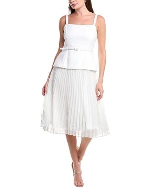 Julia Jordan Belted Midi Dress - White