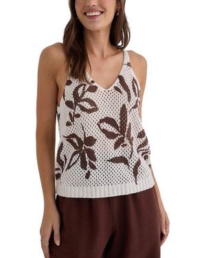 Bella Dahl Sleeveless Sweater Top - Brown
