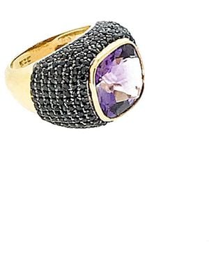 Arthur Marder Fine Jewelry 18k Gold Over Silver Gemstone Ring - White