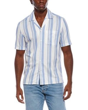 Isaia Silk-Blend Sport Shirt - White