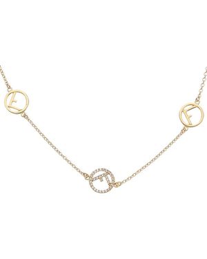 Fendi F Is Necklace - Natural