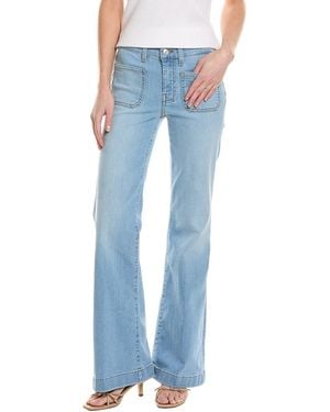 7 For All Mankind Dojo Tailorless Sirte Flare Trouser Jean - Blue
