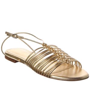 Santoni Leather Sandal - Metallic