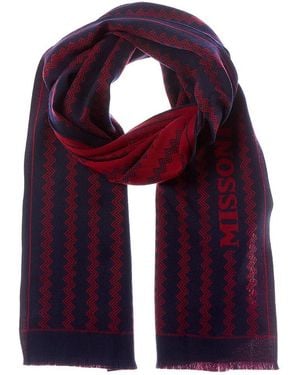 Missoni Wool Scarf - Purple