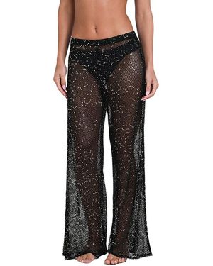 Sunshine 79 Shine Crochet Pant - Black
