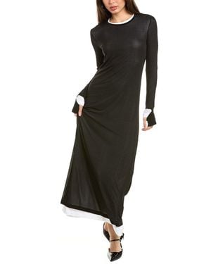 Helmut Lang Layered Maxi Dress - Black