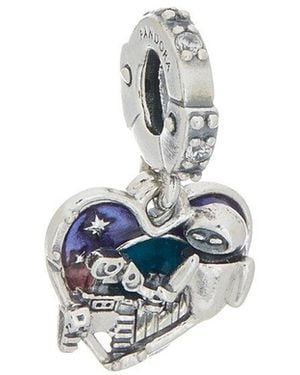 PANDORA Disney Pixar Wall-E & Eve Glow-In-The-Dark Dangle - White