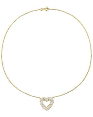 Diamond Select Cuts 14K 1.43 Ct. Tw. Diamond Heart Necklace - Natural