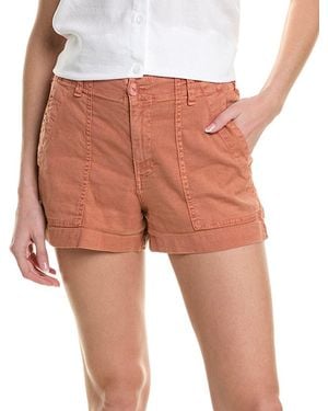 Bella Dahl Sol Utility Tab Linen-Blend Short - Multicolour