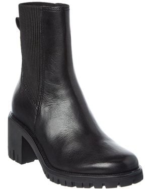 Rag & Bone Corey Mid-Heel Leather Chelsea Boot - Black