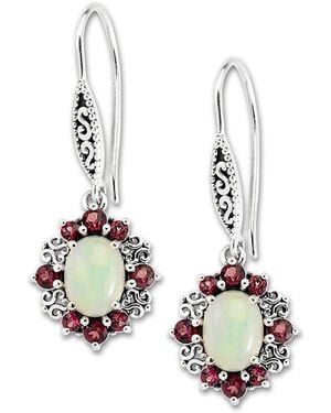Samuel B. Silver 2.88 Ct. Tw. Gemstone Earrings - White