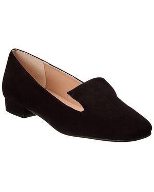 French Sole Zooey Suede Flat - Black