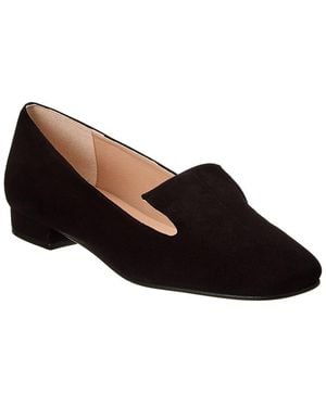 French Sole Zooey Suede Flat - Black