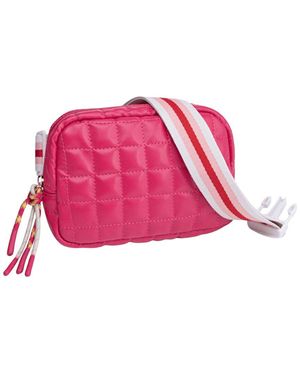 inQ Products Puffer Quilted Belt Bag With Adjustable Strap - Pink