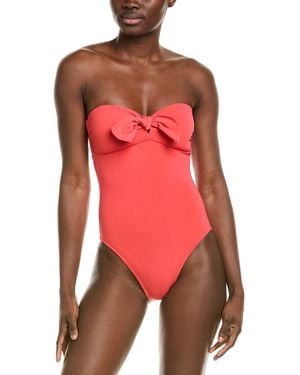 Robin Piccone Ava Bandeau One-Piece - Red