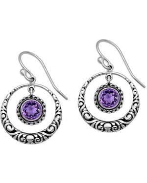 Samuel B. 1.80 Ct. Tw. Amethyst Earrings - Blue