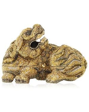 Judith Leiber Foo Dog Clutch - Natural
