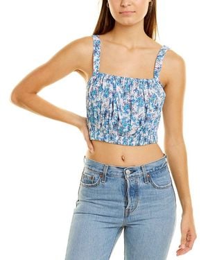 CELINA MOON Cropped Tank - Blue