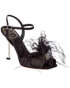 Roger Vivier Satin Sandal - Black