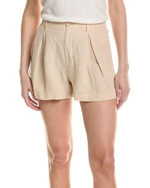 Bella Dahl Linen-Blend Culotte Short - Natural