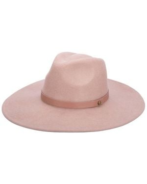 San Diego Hat Drue Wool Fedora - Pink