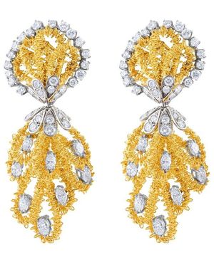 Diana M. Jewels Fine Jewellery 18K Two-Tone 6.50 Ct. Tw. Diamond Drop Earrings - Metallic