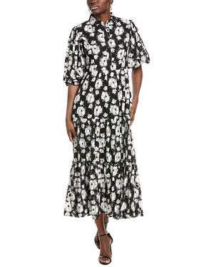 Gracia Puff Sleeve A-Line Maxi Dress - White