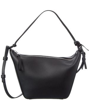 Loewe Hammock Mini Leather Hobo Bag - Black