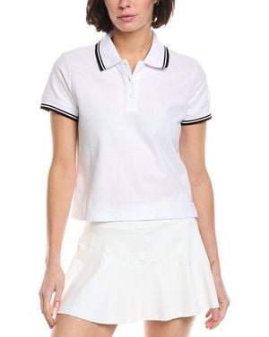 Beyond Yoga Country Club Polo Shirt - White