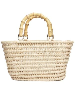 Kayu Lea Straw Tote - Metallic